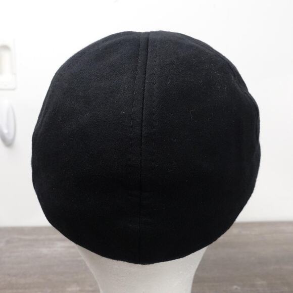 Boston Scally Co Hat Flat Cap Fitted Mens Small Black Camo Brim Ivy Olive - Picture 5 of 11